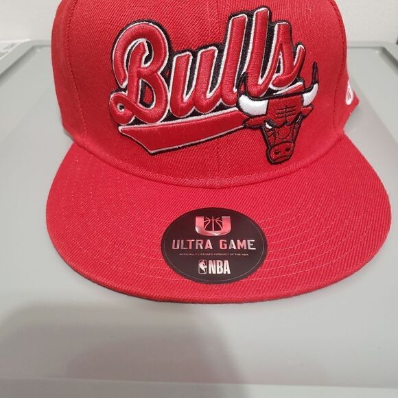 Chicago Bulls Mens Ultra Game NBA Unisex Snapback Hat OSFM Red NWT - Picture 11 of 11